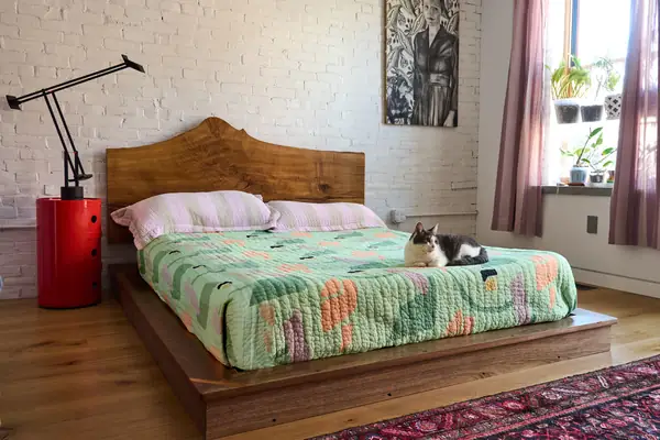 Live-Edge Platform Bed, Philadelphia, PA